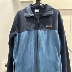Worn 3 times. Large jacket colors blue and navy